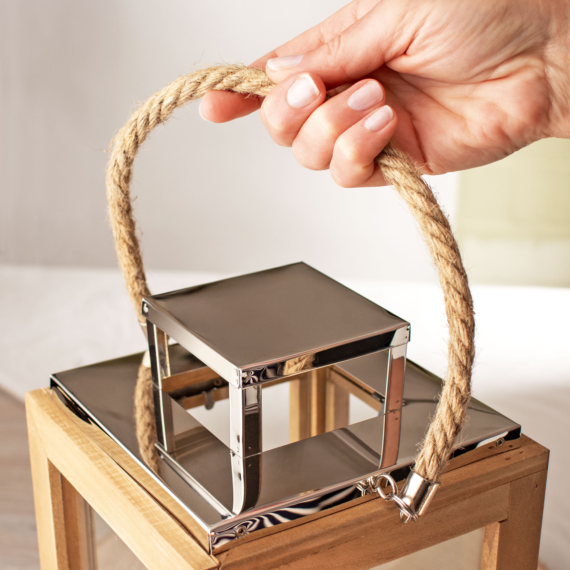 Personalisierte Holzlaterne - Wenn das Licht erlischt