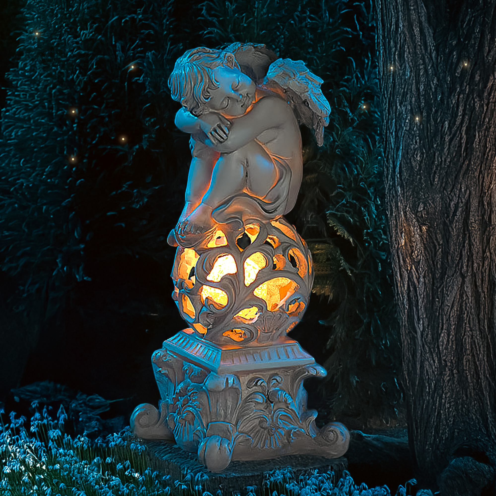 Grabschmuck – Grabengel mit Solarlicht Grabschmuck – Grabengel mit Solarlicht